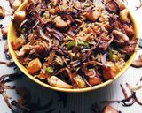 A picture of step 27 of #tiffin box# shahi veg biryani pulao.