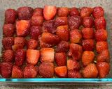 A picture of step 2 of Strawberry delight 🍓❤️.