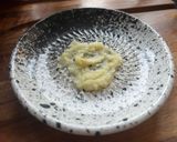 A picture of step 2 of Tagliolini al nero di seppia con granchio – Venetian squid ink tagliolini with crab.