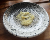 A picture of step 2 of Tagliolini al nero di seppia con granchio – Venetian squid ink tagliolini with crab.