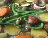 A picture of step 3 of Menestra de Verduras 🌱Spanish veggie soup or stew.