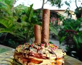 Foto langkah ke 8 dari resep Rainbow mille crapes.