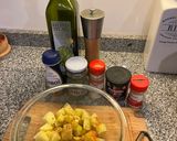Foto del paso 2 de la receta: Guarnición de papas al microondas