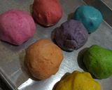 Foto langkah ke 4 dari resep Onde-Onde Pelangi Mini (bisa frozen dan dijual).