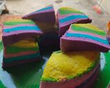 Foto langkah ke 10 dari resep Rainbow Cake Kukus.