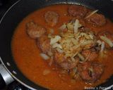 A picture of step 8 of Persian lamb kidneys with tomato sauce.