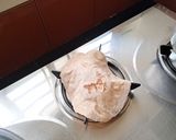 A picture of step 4 of Sago flour and wheat flour Roti.