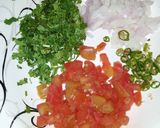 A picture of step 4 of Memoni Chaat (Mix Plate).