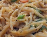 A picture of step 7 of Fajita pasta.