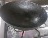 A picture of step 1 of Kalaji wala burger.