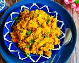 A picture of step 4 of Masoor Pulao / Pulav.
