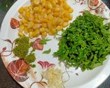 A picture of step 2 of Corn Palak Rava Dhokla.