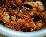 A picture of step 1 of Mash ke daal chicken.