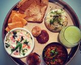 A picture of step 5 of Fusion thali.
