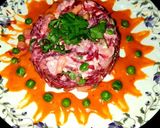 A picture of step 5 of Beetroot Paneer Salad.