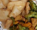 A picture of step 6 of Golden yam and chicken stir fry.