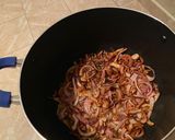 A picture of step 2 of Beef Biryani 🍛.