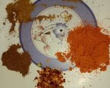 A picture of step 1 of Masala fried chicken fillet stuffed bun in pateela.