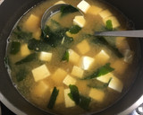 A picture of step 6 of Miso soup with Tofu and Wakame.