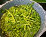 Hình bước làm 2 của món Canh rau cải cúc (tần ô)