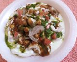 A picture of step 5 of Samosa Chat.