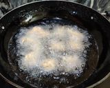 A picture of step 3 of Quinoa flour fritters.