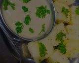 A picture of step 4 of Rava dhokla.