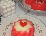 Foto langkah ke 5 dari resep Puding Stroberi Vanila.