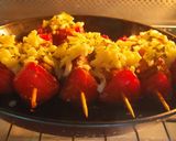 A picture of step 8 of Peri Peri Cheesy Chicken Shashlik.