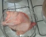 A picture of step 1 of Baked chicken and butternut.