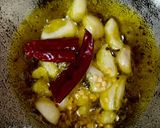 A picture of step 3 of Sajana sagaa bhaja.