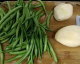 A picture of step 1 of String beans Sabji (Farasbi chi Bhaji).