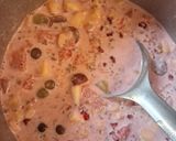 A picture of step 2 of Mix fruit Roohafza Drink.