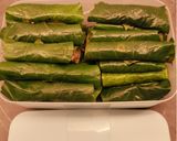 A picture of step 3 of Beef Wrapped in Betel Leaves.
