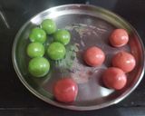 A picture of step 5 of Watermelon-shaped Kaaju Sweets.