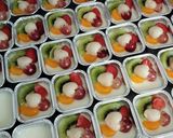 Foto langkah ke 2 dari resep Pudding Buah Cup.