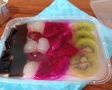 Foto langkah ke 9 dari resep Puding buah tanpa susu.
