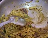 A picture of step 3 of Cabbage sambharo (stir fry).