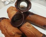 Foto del passaggio 4 della ricetta Cannoli siciliani con cioccolato e pistacchio