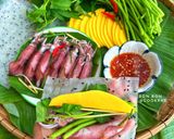 Hình bước làm 5 của món Mực Hấp Cuốn Bánh Tráng