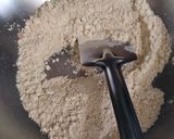 A picture of step 1 of Besan ke laddu.