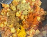 A picture of step 3 of Aloo Palak Sabji.