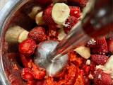 سوربه (بستنی یخی) توت فرنگی🍓 strawberry sorbet
