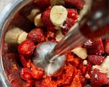 عکس مرحله 2 از دستور سوربه (بستنی یخی) توت فرنگی🍓 strawberry sorbet