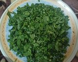 A picture of step 1 of Methi paratha.