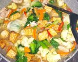 Foto langkah ke 10 dari resep Sapo Tahu Ayam.