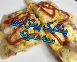 عکس مرحله 4 از دستور پنکیک پیتزایی سه سوته