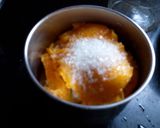 A picture of step 1 of Mango popsicles.