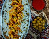 عکس مرحله 3 از دستور ماش پلو با مرغ ریش ریش