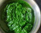 A picture of step 2 of Green Green PALAK PANEER.
